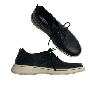 Born Handcrafted Footwear Black Leather Casual Shoes